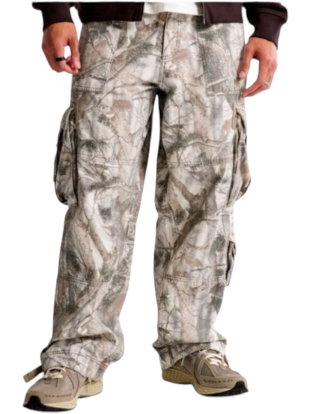 Abercrombie & Fitch Ultra Baggy Utility Pants Mens Size 32x30 Camo Paratrooper